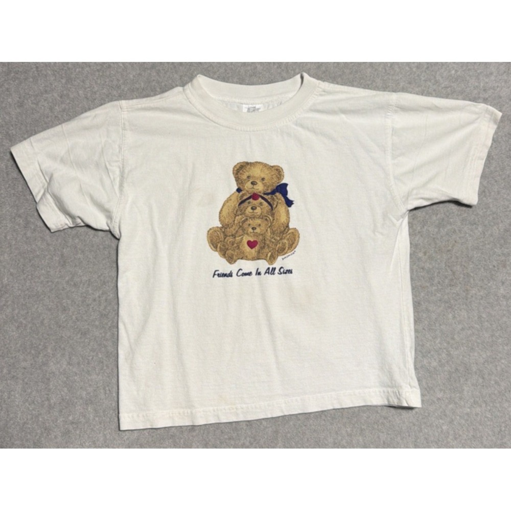 Vintage Jordache Teddy Bear Friends Come In All Sizes Youth Large 12/14 T Shirt